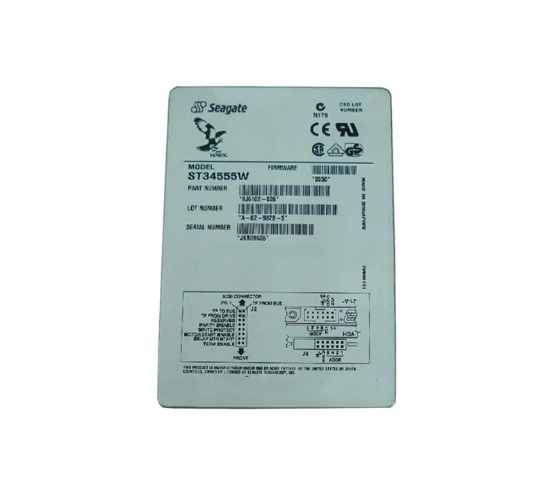 ST34555W - Seagate Hawk 4XL 4.5GB 7200RPM Ultra SCSI Wide 3.5-inch Ha…
