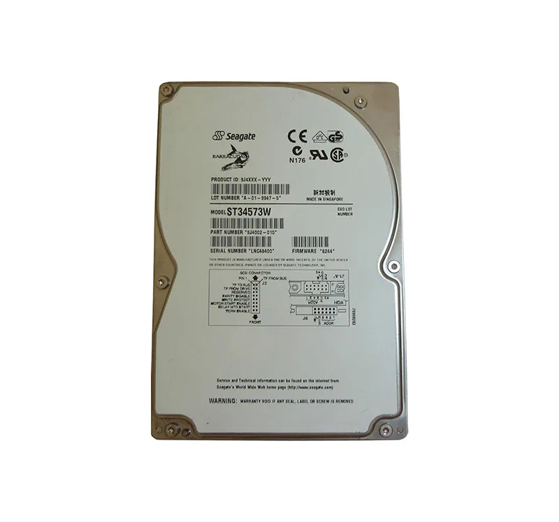 ST34573W - Seagate Barracuda 9LP 4.5GB 7200RPM Ultra Wide SCSI 68-Pin…