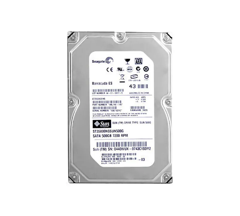 ST35000NSSUN500G - Sun 500GB 7200RPM SATA 3GB/s NCQ 3.5-inch Hard Dri…