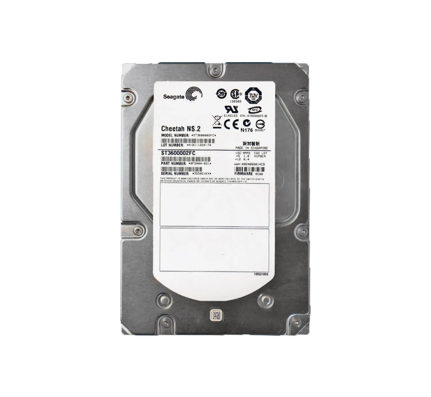ST3600002FC - Seagate Cheetah NS.2 600GB 10000RPM 4GB/s 3.5-inch 16MB…