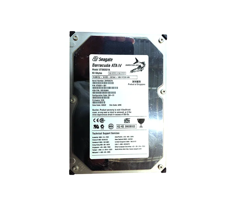 ST360021A (60GB Ultra ATA100 7200rpm 3.5インチ 内蔵HDD) wyw801m Seagate Barracuda ATA IV ST360021A 60GB 7.2K Ultra ATA-100 HDD