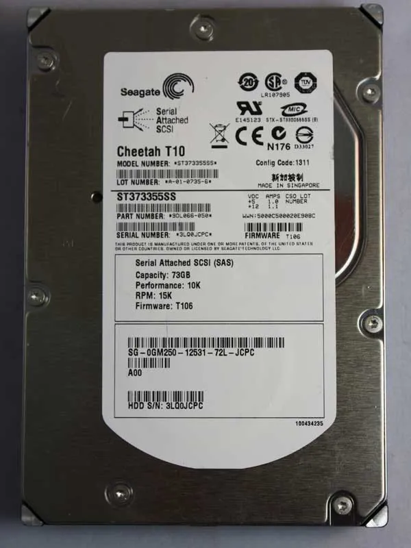 ST373355SS - Seagate Cheetah T10 73.4GB 15000RPM SAS 3.0Gb/s 16MB Cac…