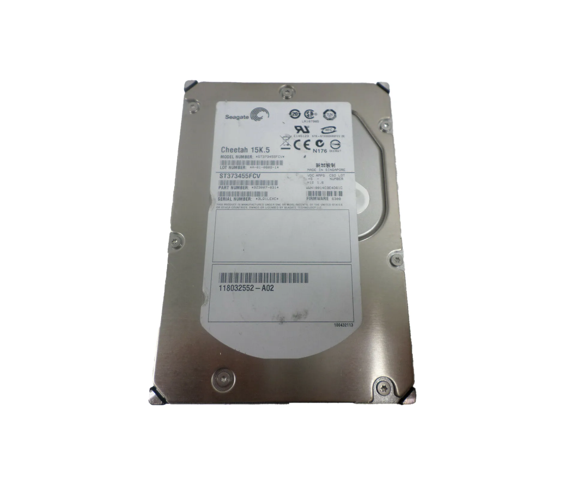ST373455FCV - Seagate Cheetah 15K.5 73.4GB 15000RPM Fibre Channel 4Gb…