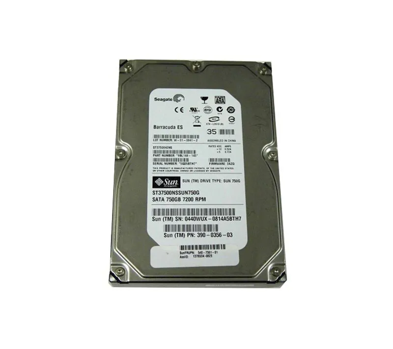 ST37500NSSUN750G - Sun 750GB 7200RPM SATA 3GB/s 16MB Cache 3.5-inch H…