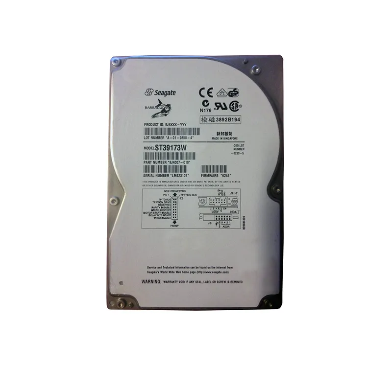 ST39173W - Seagate Barracuda 9.1GB 7200RPM Ultra- Wide SCSI 3.5-inch …