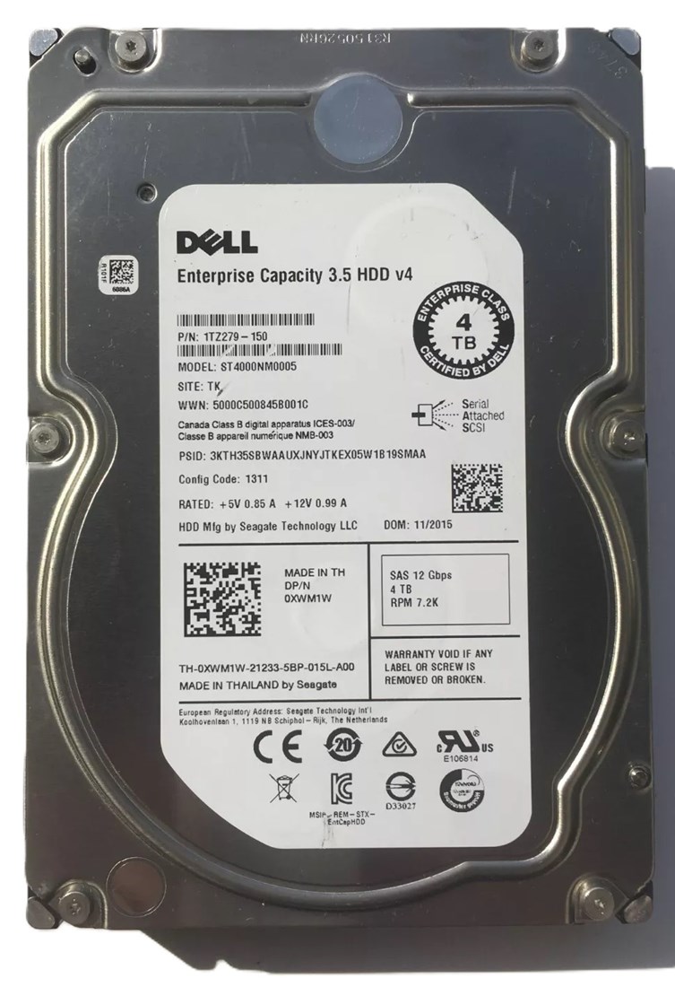 ST4000NM0005 - Seagate 4TB 7200RPM SAS 12Gb/s 3.5-inch Hard Drive