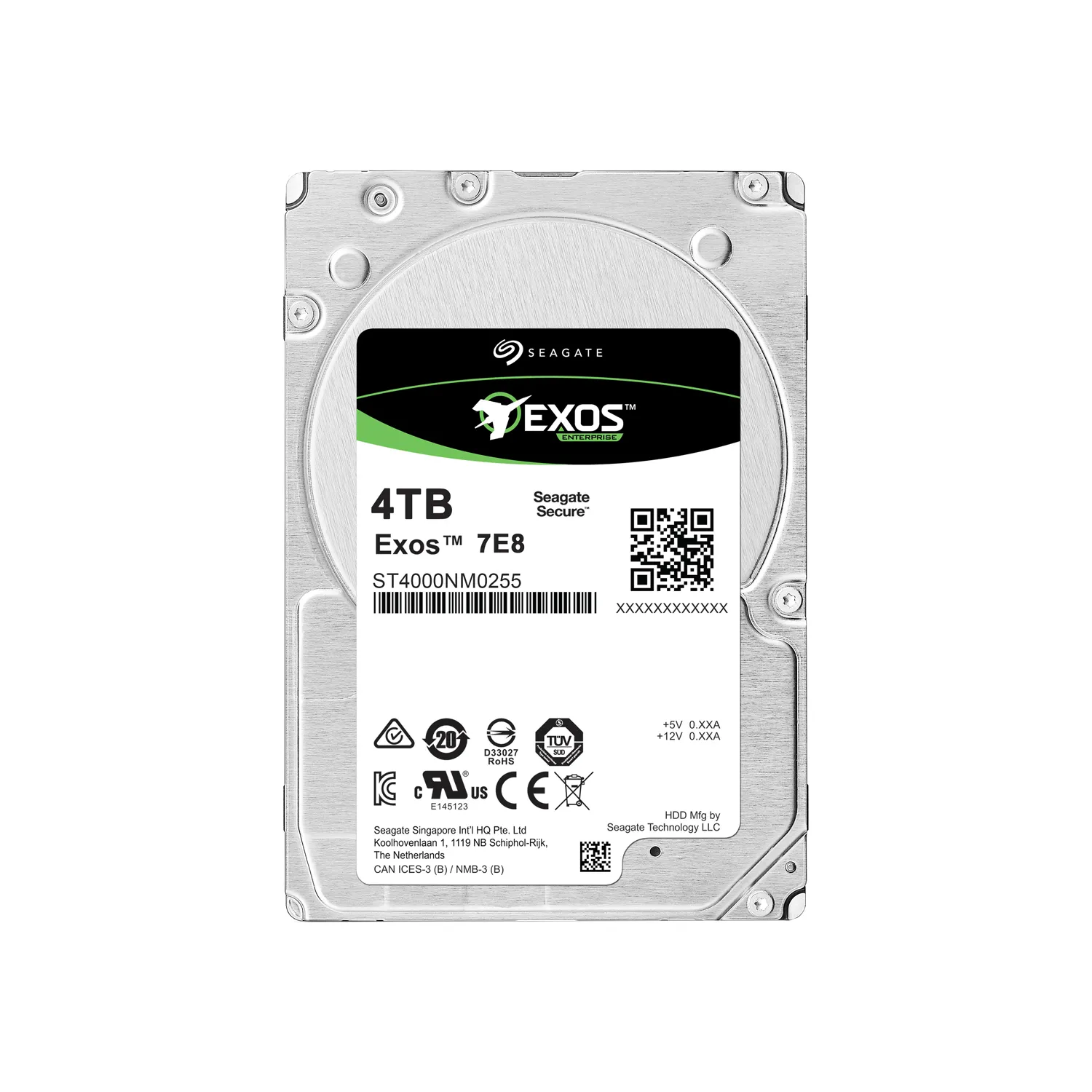 ST4000NM0255 - Seagate Enterprise Capacity V.5 4TB 7200RPM SAS 12Gb/s…