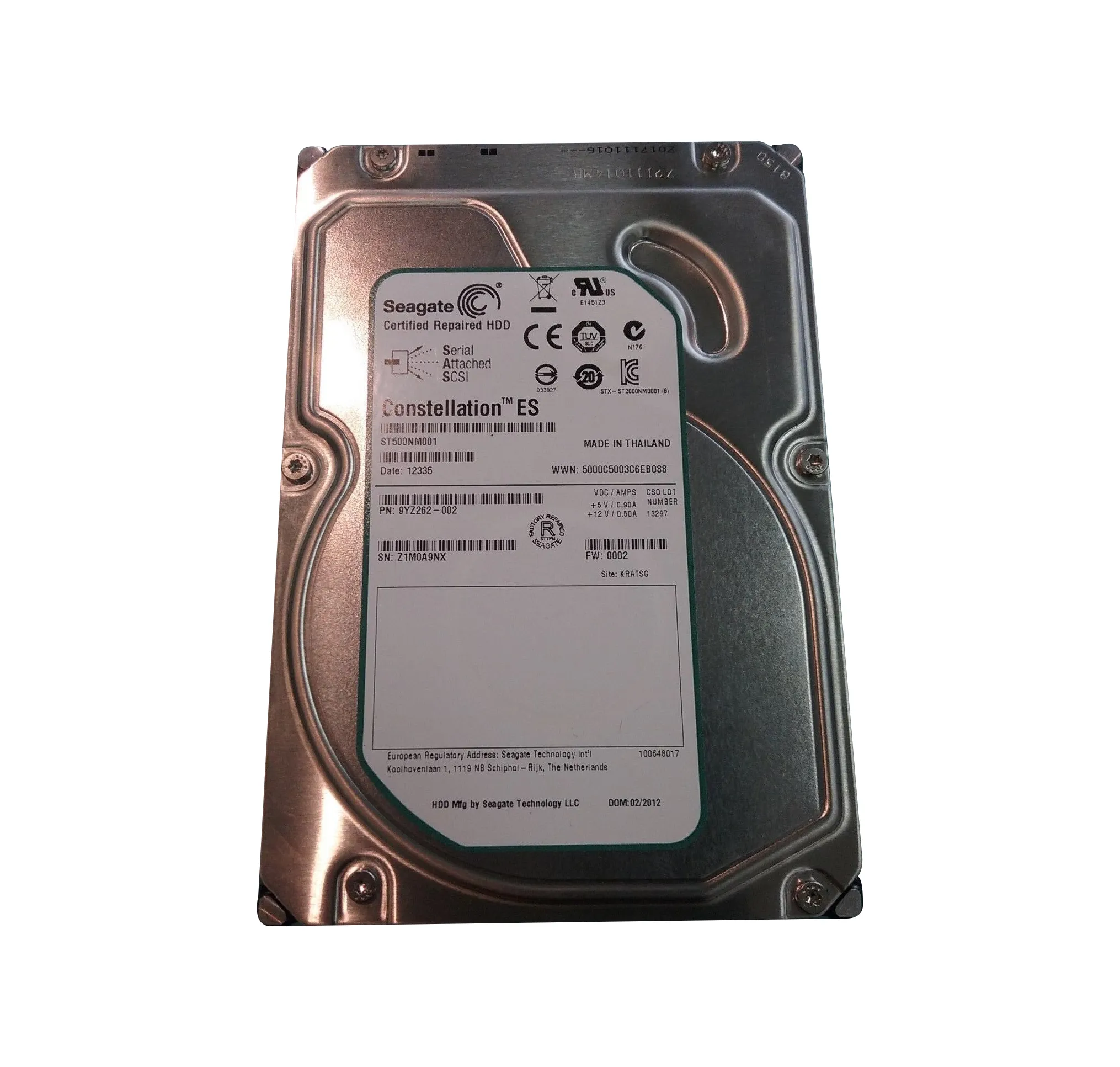 ST500NM001 - Seagate Constellation ES 500GB 7200RPM SATA 6Gb