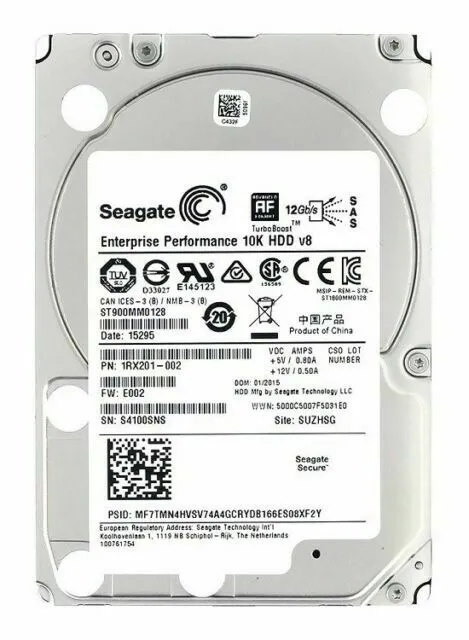 ST900MM0128 - Seagate Enterprise PERFORMANCE 10K.8 900GB SAS-12GB/s 1…