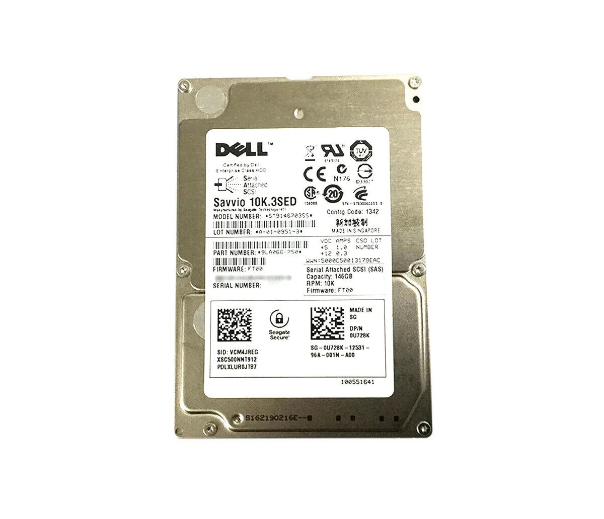 ST9146703SS - Seagate 146GB 10000RPM SAS 6Gb/s 2.5-inch Hard Drive