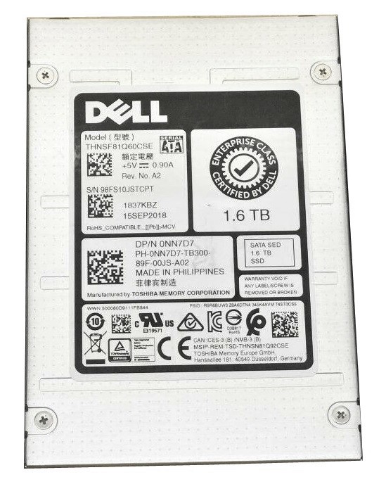 THNSF81Q60CSE - Toshiba / Dell Enterprise 1.92TB SATA 6Gb/s 2.5-inch …
