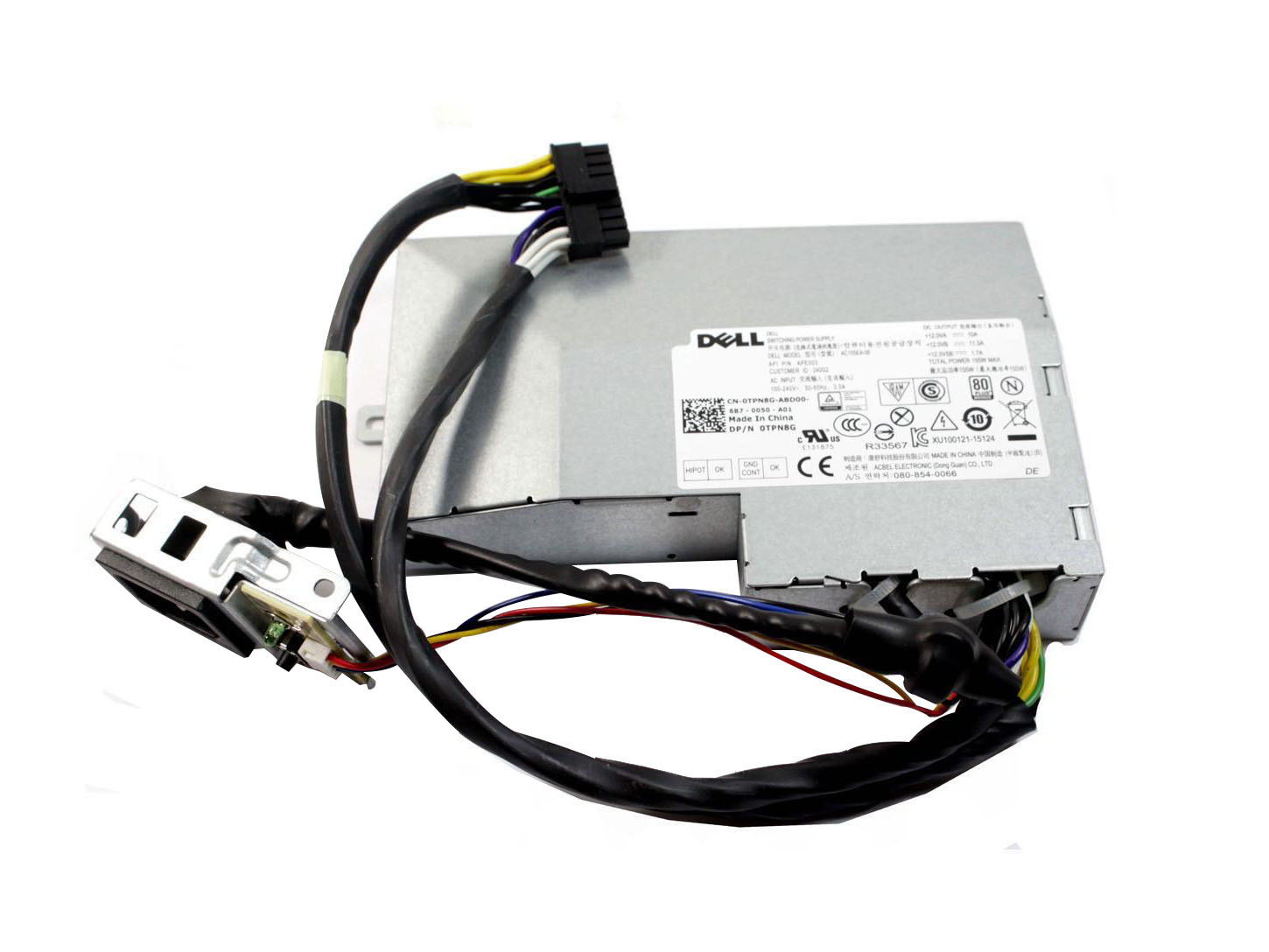 Tpn8g Dell 155 Watts 100 240v 50 60hz Power Supply For Optiplex 3440 Aio