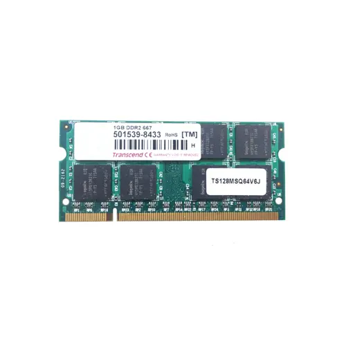 TS128MSQ64V6J - Transcend 1GB DDR2-667MHz PC2-5300 non-ECC Unbuffered…