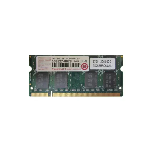 TS256MSQ64V6U - Transcend 2GB DDR2-667MHz PC2-5300 non-ECC Unbuffered…