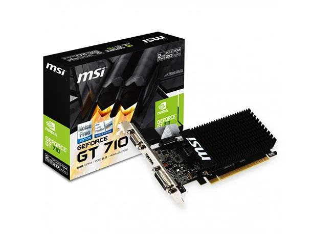 V809-2000R - MSI Geforce GT 710 2G DDR3 1.600MHz 64Bit Graphic Card