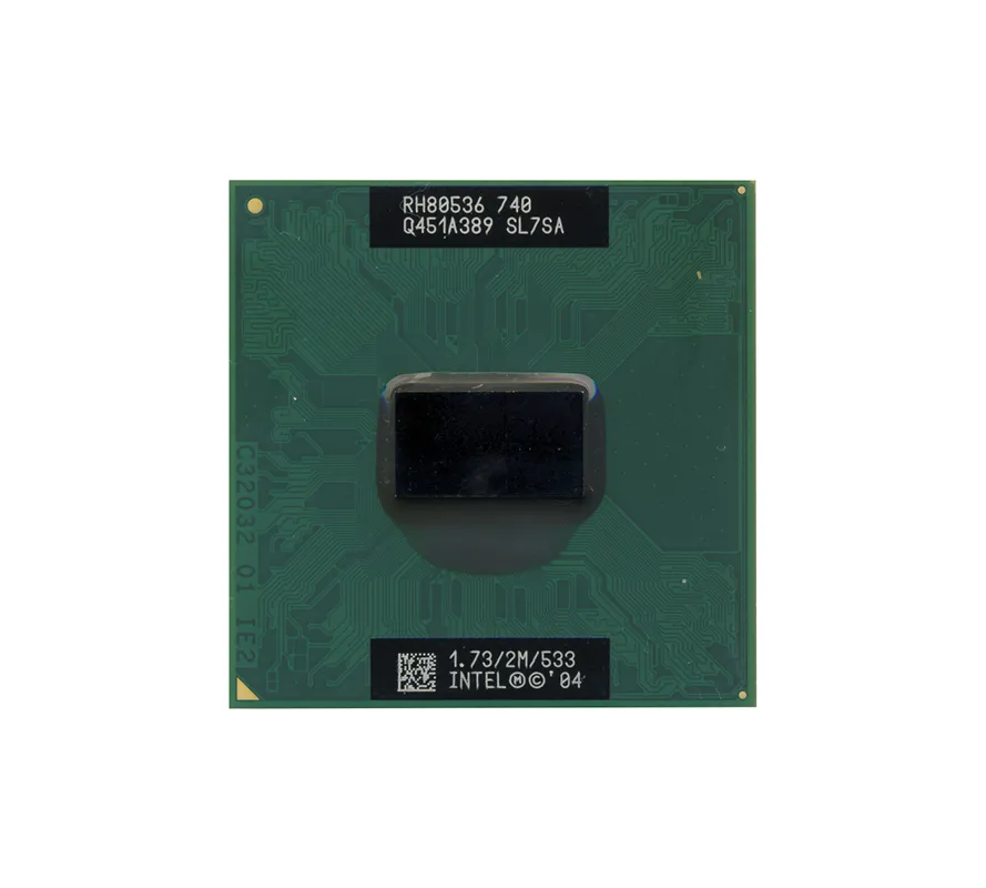 W4774 - Dell 1.73GHz 533MHz FSB 2MB L2 Cache Intel Pentium M 740 Mobi…