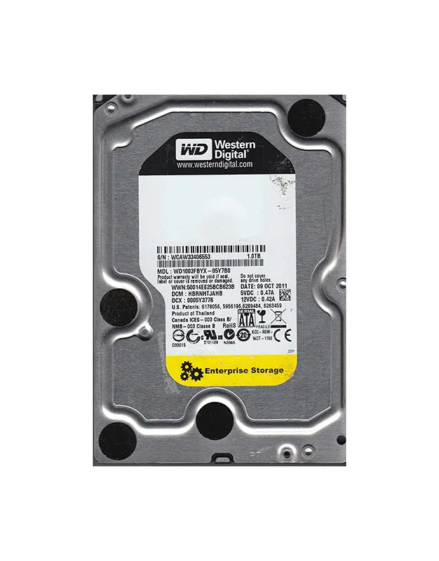 ▽Western Digital WD1003FBYX-50Y7B1 1TB SATA 3.5型 7200rpm WD RE4 富士通  PGBHDF17D - ハードディスク