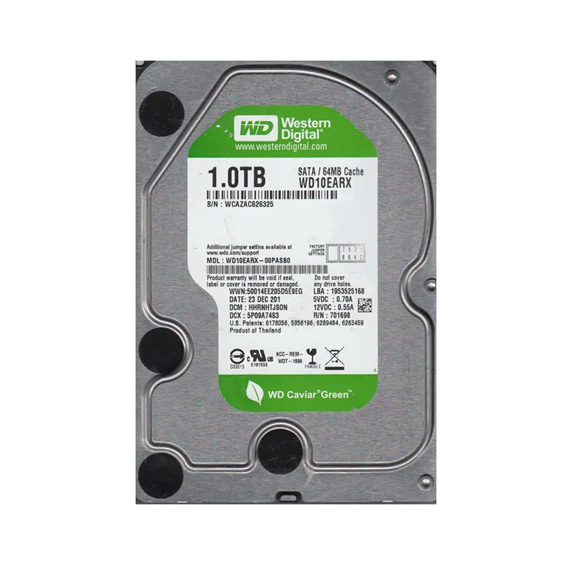 WD10EARX-00PASB0 - Western Digital Caviar Green 1TB 5400RPM SATA
