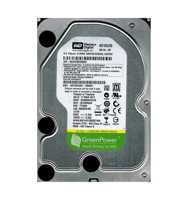 WD10EURS-730AB1 - Western Digital 1TB 5400RPM SATA 3Gb/s 3.5-inch  