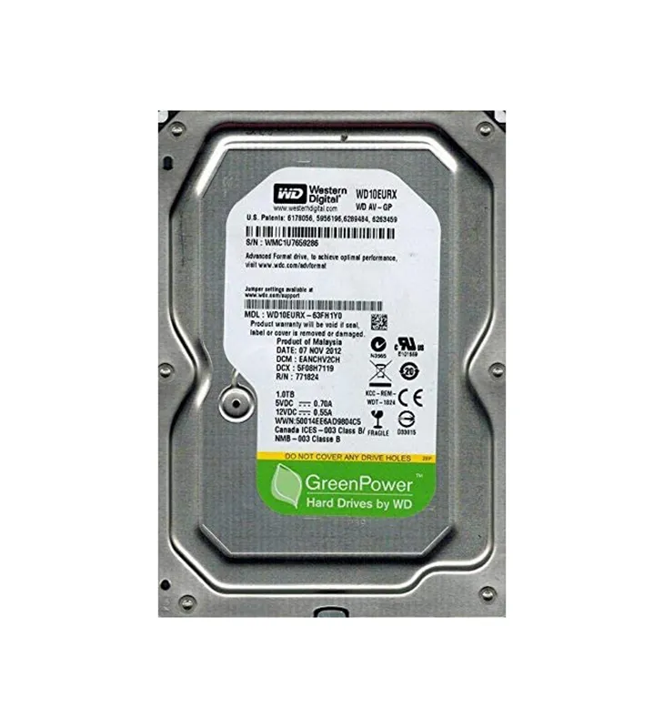 WD10EURX-63FH1Y0 - Western Digital AV-GP 1TB 5400RPM SATA 6Gb/s