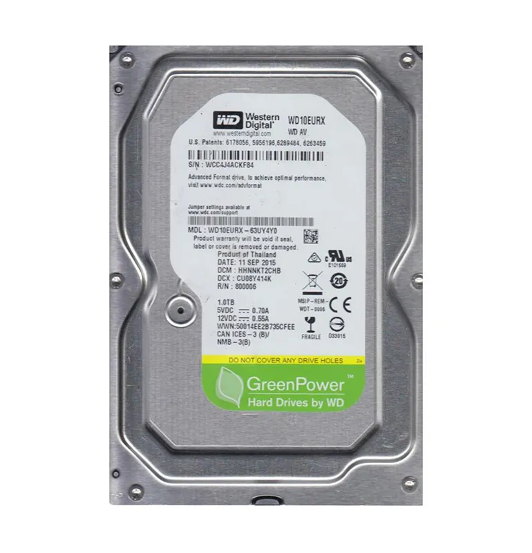 WD10EURX-63UY4Y0 - Western Digital AV-GP 1TB 5400RPM SATA 6Gb/s