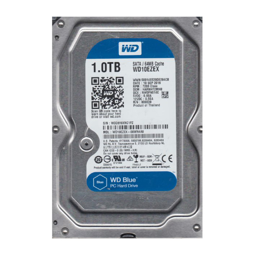 WD10EZEX-00WN4A0 - Western Digital Blue 1TB 7200RPM SATA 6Gb/s 64MB Cache  3.5-Inch Hard Drive