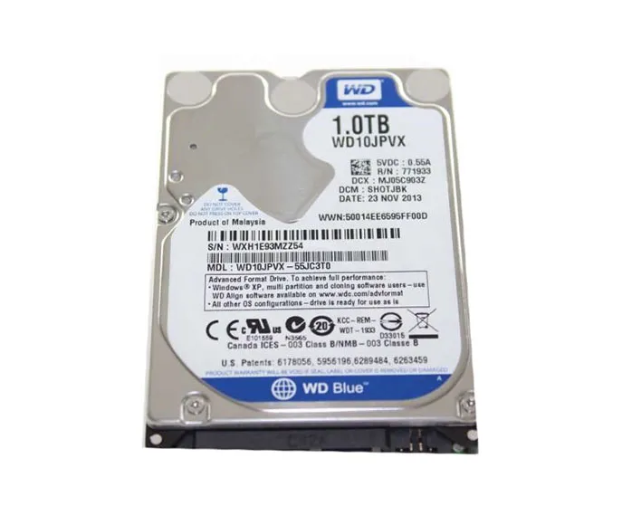 WD10JPVX-55JC3T0 Western Digital Blue 1TB 5400RPM SATA 6Gb/s 8MB