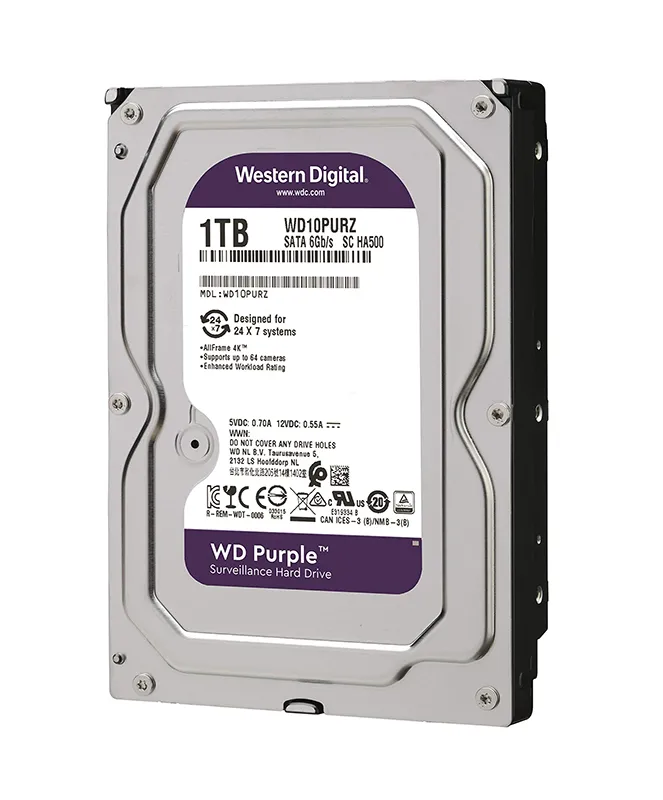 WD10PURZ-85U8XY0 - Western Digital 1TB 5400RPM SATA 6Gb/s 3.5-in HDD