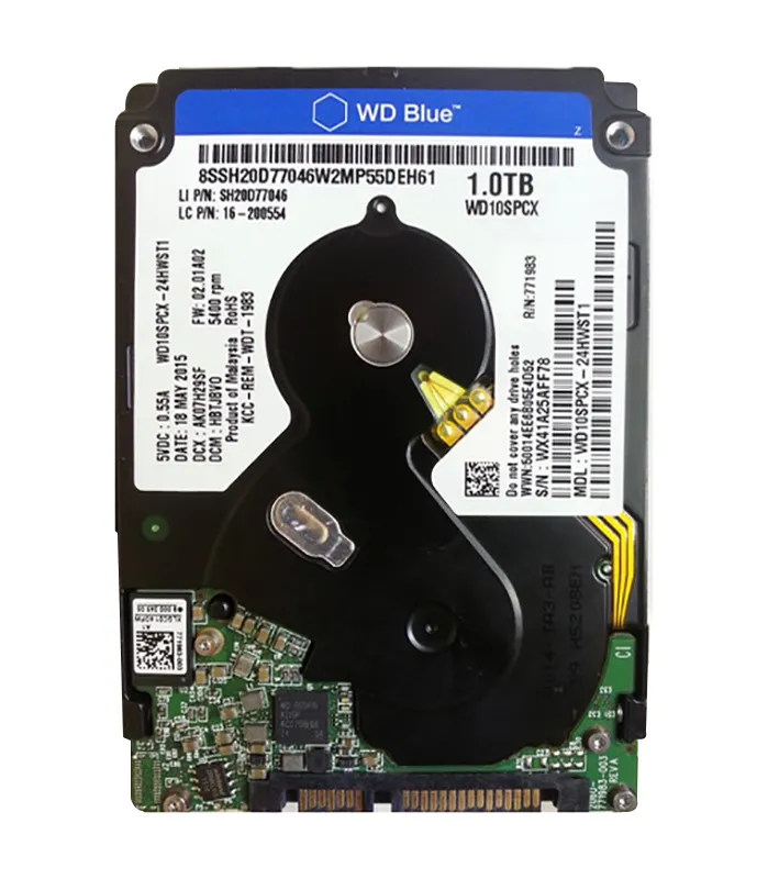 WD10SPCX-24HWST1 - Western Digital Blue 1TB 5400RPM SATA 6Gb/s