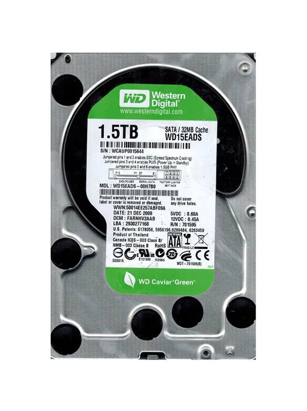 Western Digital WD Green 1TB SSD 使用3時間 WD15EADS-00H7B0-O.webp
