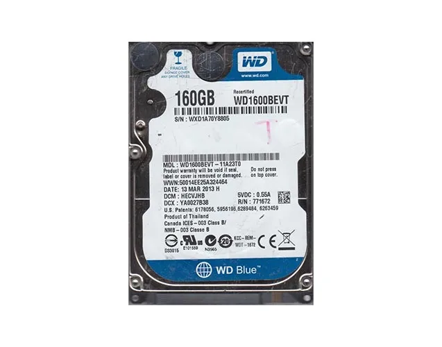 WD1600BEVT-11A23T0 - Western Digital Scorpio Blue 160GB 5400RPM SATA …