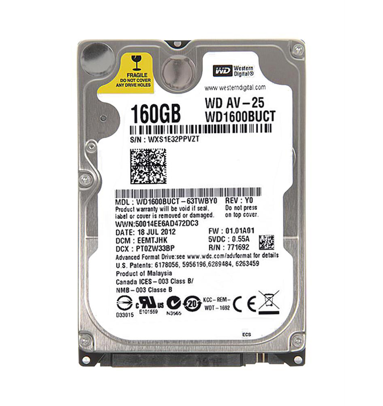 WD1600BUCT-63TWBY0 - Western Digital AV-25 160GB 5400RPM SATA 3Gb/s ...