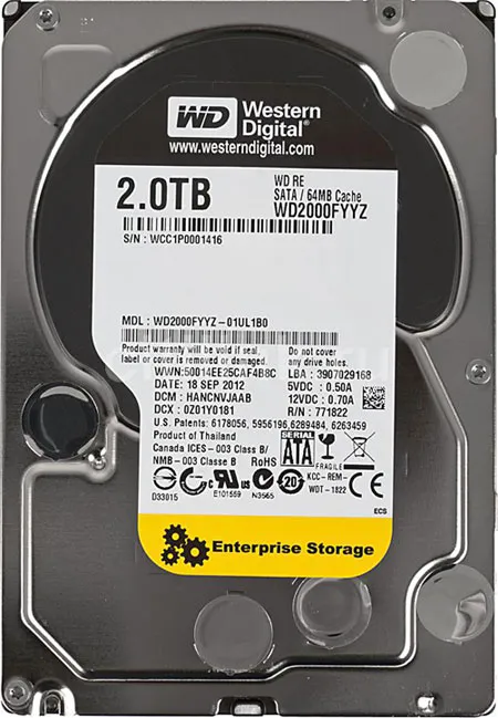 6HFW3 - Dell 2TB 7200RPM SATA 6Gb/s 3.5-in Hard Drive