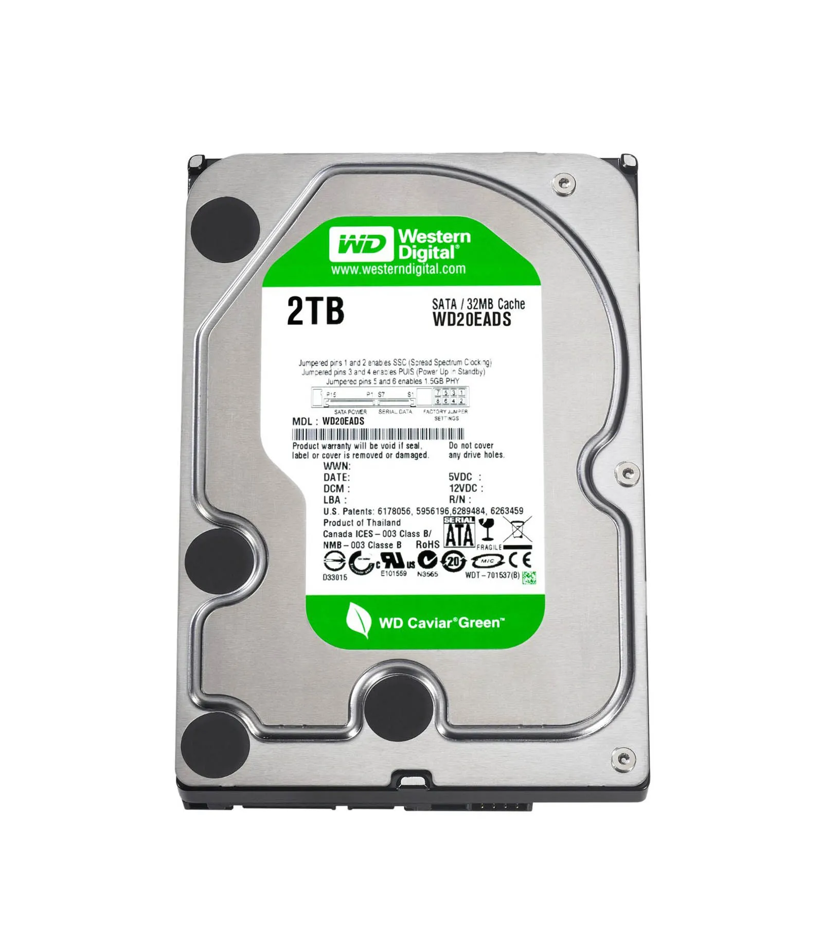 WD20EADS - Western Digital Caviar Green 2TB 7200RPM (intellipower) SA…
