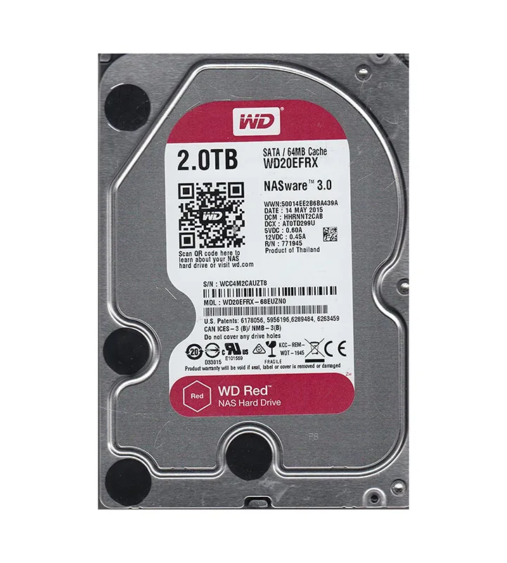 WD20EFRX-68EUZN0 - Western Digital 2TB 5400RPM SATA 6Gb/s 3.5-in HDD