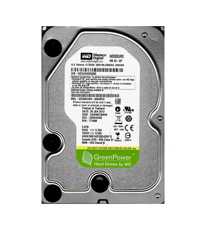 2枚セット WD WD20EFRX 2TB HDD (K39/K40) Amazon.com: Western Digital 2TB WD Red Plus NAS Internal
