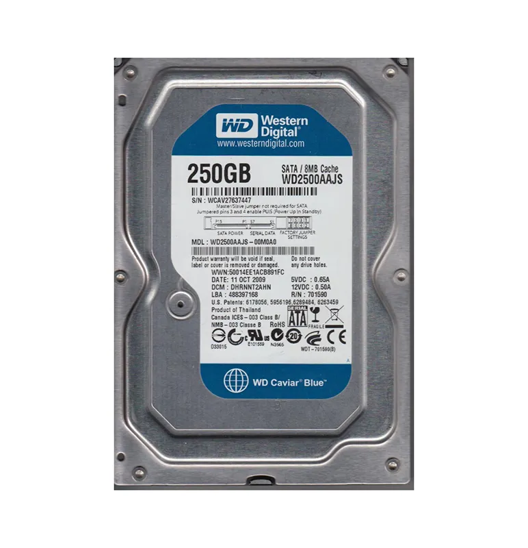WD2500AAJS-75B4A0 - WD 250GB 7200RPM SATA 3Gb/s 3.5-in HDD
