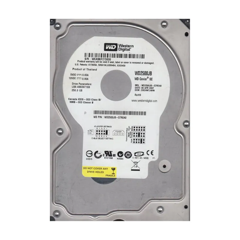 WD2500JB-57REA0 - Western Digital Caviar Blue 250GB 7200RPM EIDE 8MB Cache  (512) 3.5-Inch Hard Drive