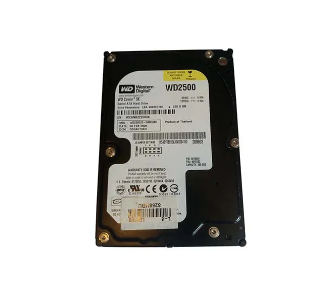 WD2500JS-08MHB0 - Western Digital 250GB 7200RPM SATA 3.5-inch Hard Dr…