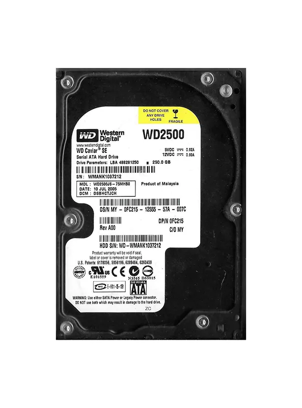 WD2500JS-75MHB0 - Western Digital Caviar Blue 250GB 7200RPM SATA 3Gb/…