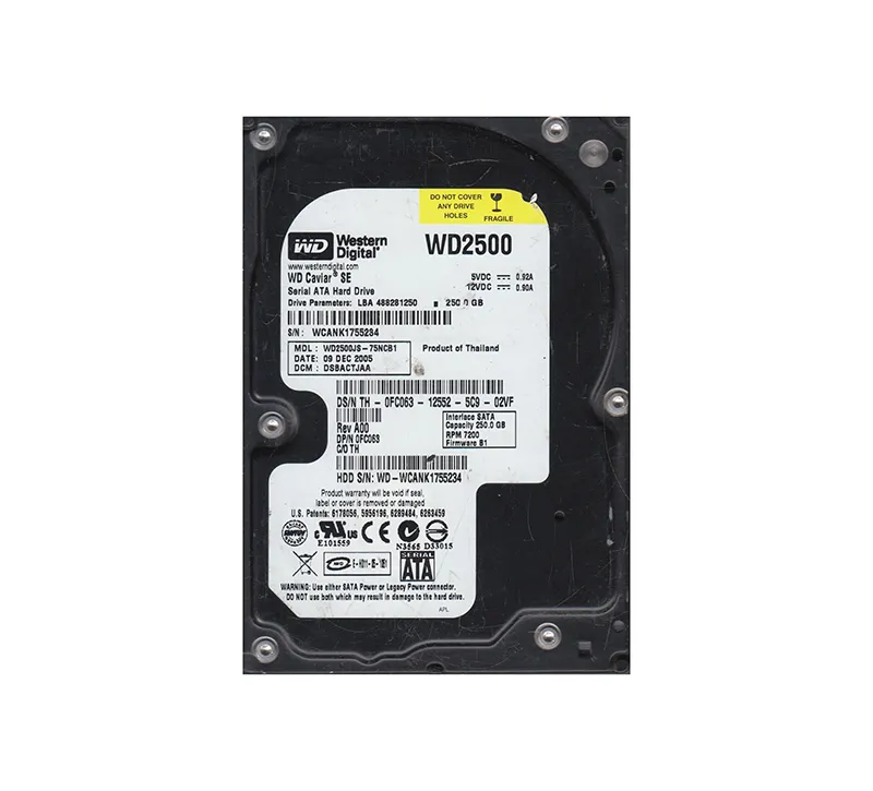 WD2500JS-75NCB1 - Western Digital Caviar Blue 250GB 7200RPM SATA 3Gb/…