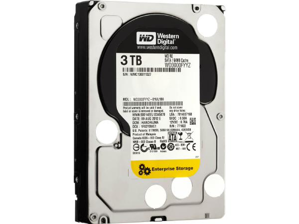 WD3000FYYZ - Western Digital Re 3TB 7200RPM SATA 6GB/s 64MB Cache 3.5…
