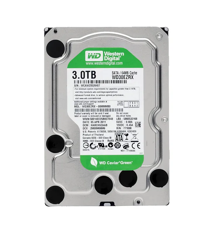 Western Digital SATA HDD WD30EZRX 3TB *3個 WD30EZRX-00MMMB0 - Western Digital 3TB 5400RPM SATA 6Gb⁄s 3.5-in HDD