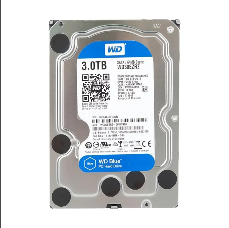 WD30EZRZ - Western Digital Blue 3TB 5400RPM SATA 6GB/s 64MB Buffer 3.5 ...