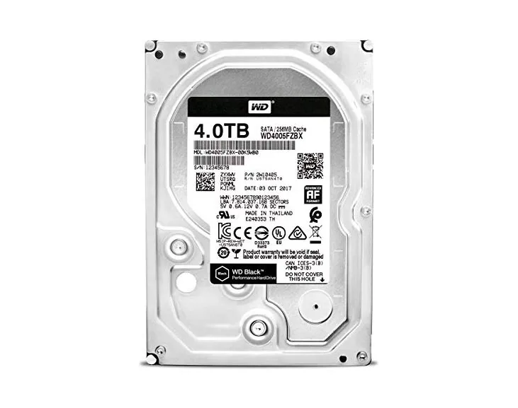 WD4005FZBX - Western Digital Black 4TB 7200RPM SATA 6Gb/s 256MB Cache…