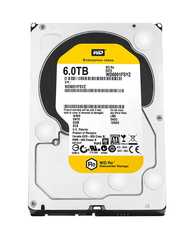 WD6001FSYZ - Western Digital Re 6TB 7200RPM SATA 3.5-Inch
