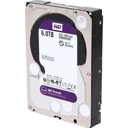 WD60PURX - Western Digital Purple 6TB 7200RPM (intellipower) SATA 6GB…