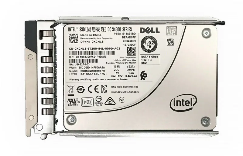 Xcn15 Dell 192tb Tlc Sata 6gbs 25 In Solid State Drive 