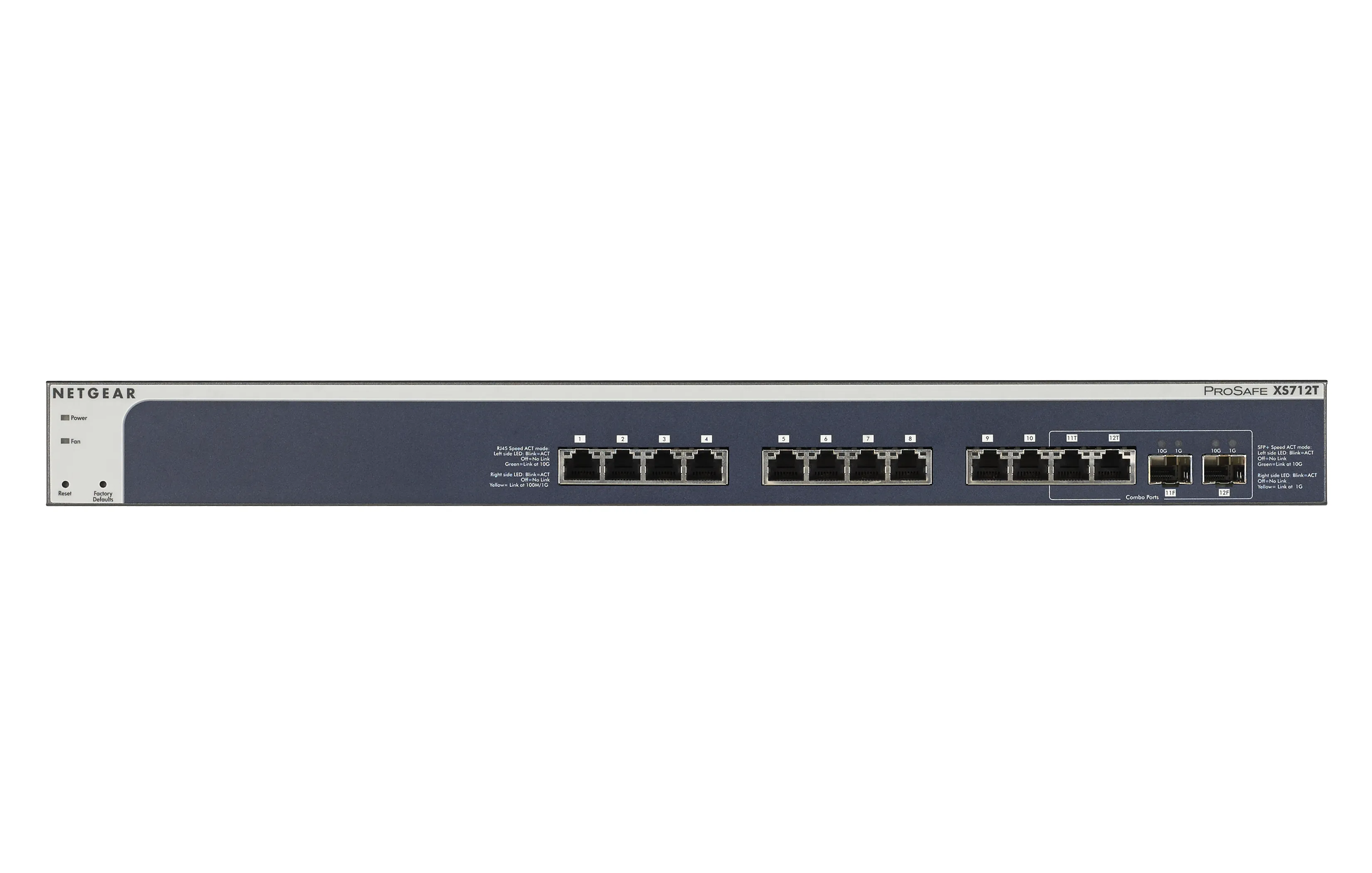 XS712T-100NES - Netgear ProSAFE XS712T 12-Port 10GBase-T Gigabit Smar…
