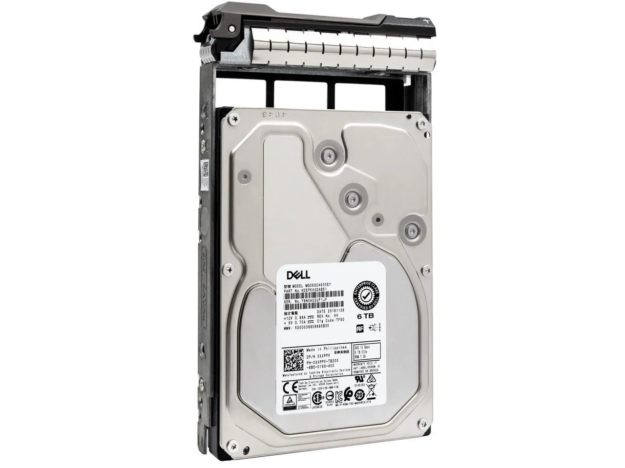 XXPPV - Dell 6TB 7200RPM SAS 12Gb/s 256MB Cache Hot-Pluggable 3.5-inc…